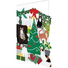 Fireside Cats Laser Cut Card