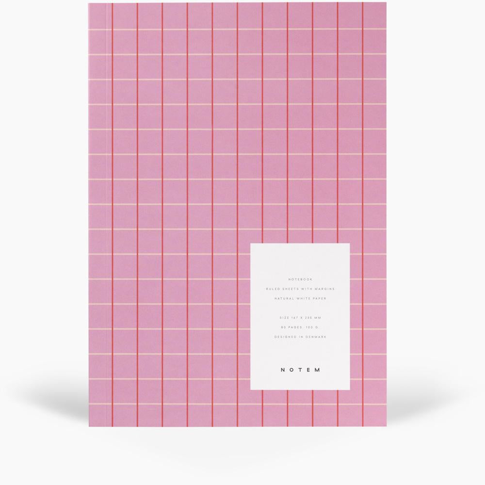 Vita Softcover Notebook Medium Rose Grid by Notem
