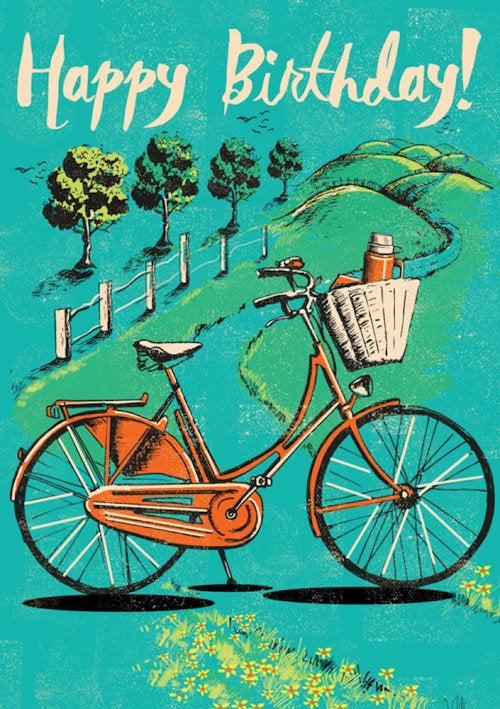 Happy Birthday Bike Card