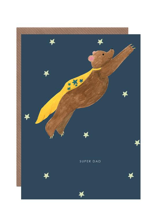 Super Dad Bear Card