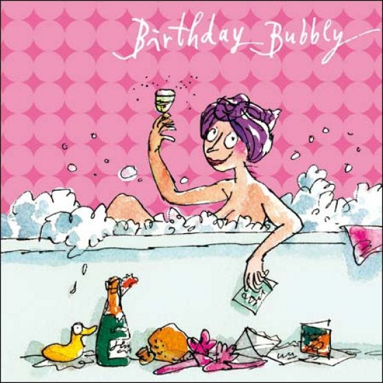 Time for Bubbles Quentin Blake Birthday Card
