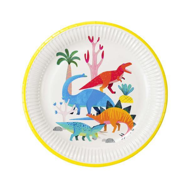 Dinosaur Paper Plates Pack of 8