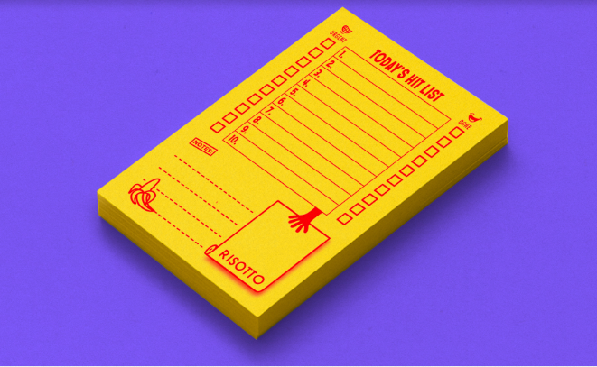 To Do List Yellow Risograph