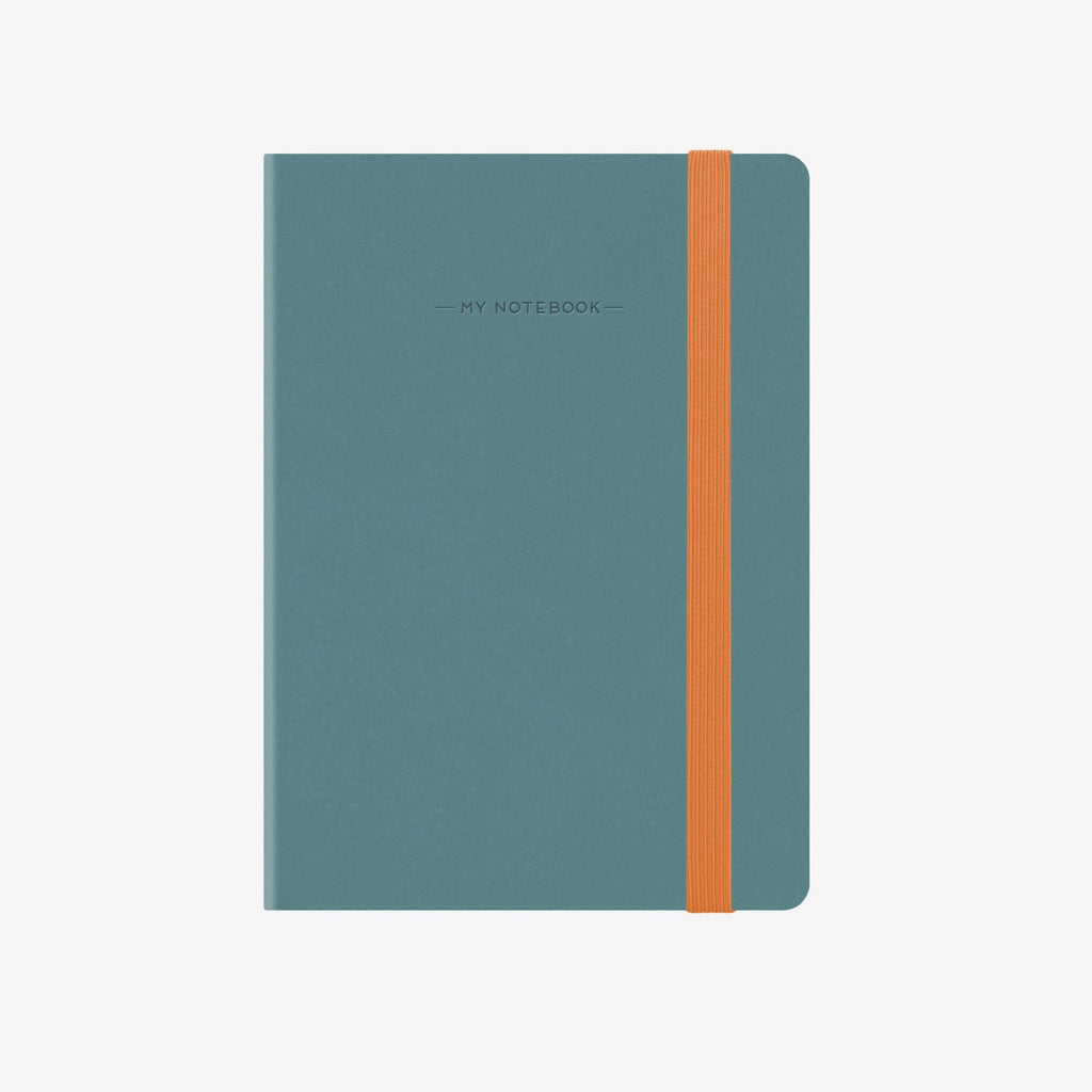 Small Lined Blue Grey Notebook