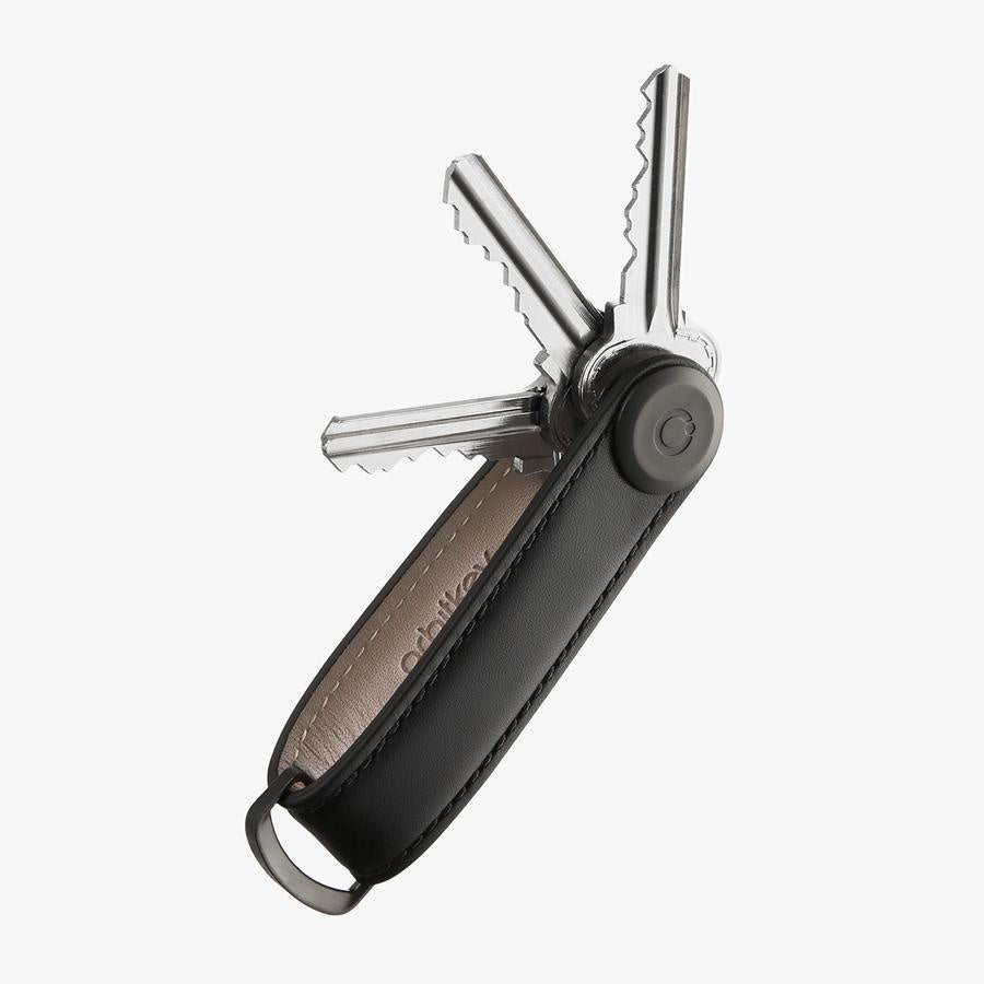 Orbitkey 2.0 Leather Black/Black Stitching