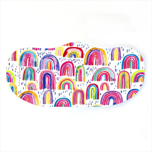 Watercolour Rainbows Face Mask