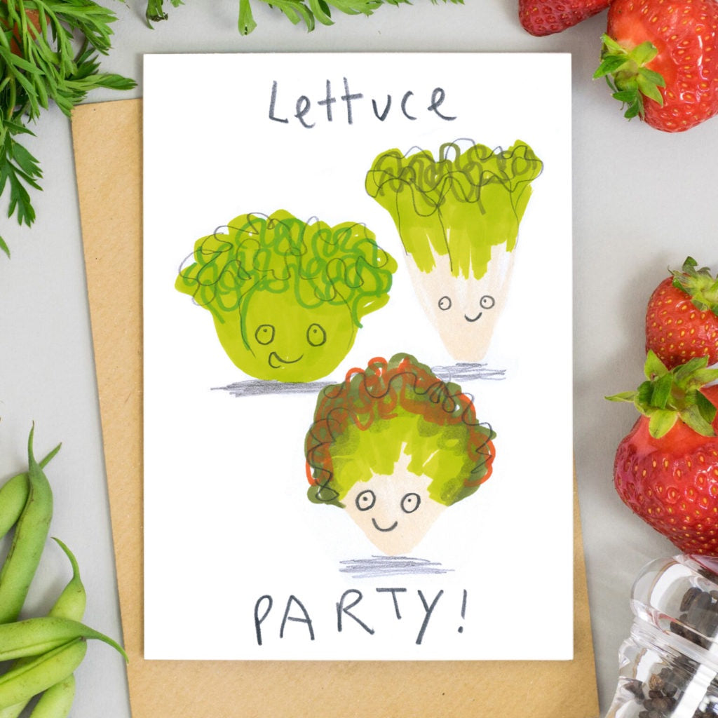 Lettuce Party Card