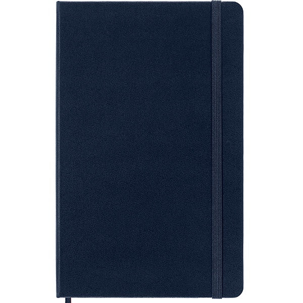 Moleskine Large Squared Hardcover Notebook Sapphire Blue