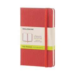 Moleskine Plain Pocket Notebook Red
