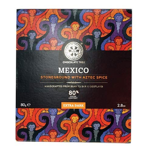 Bean to Bar Mexican Stoneground Aztec Spice 80% Cocoa