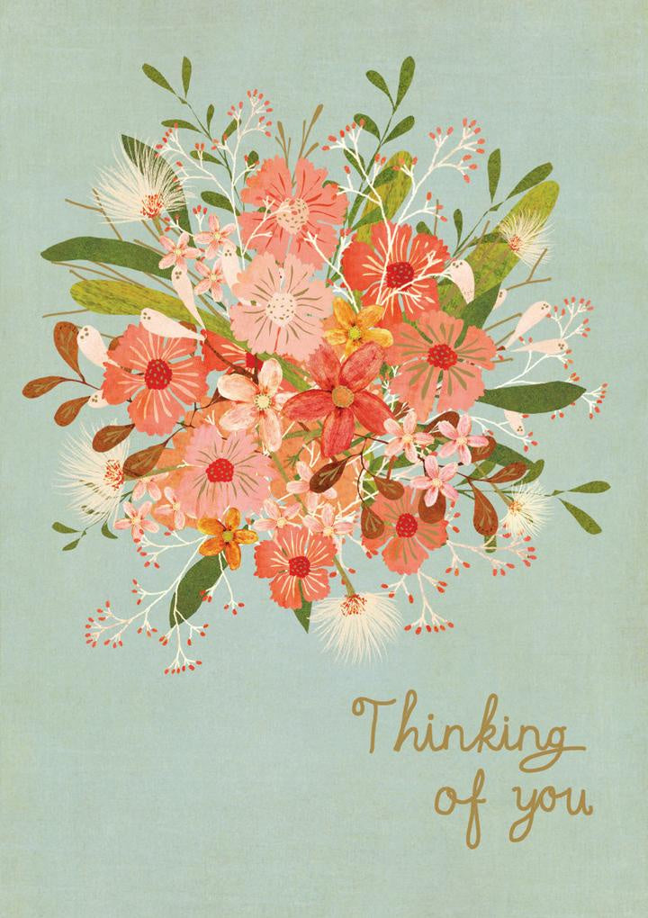 Floral Thoughts Thinking of You Card