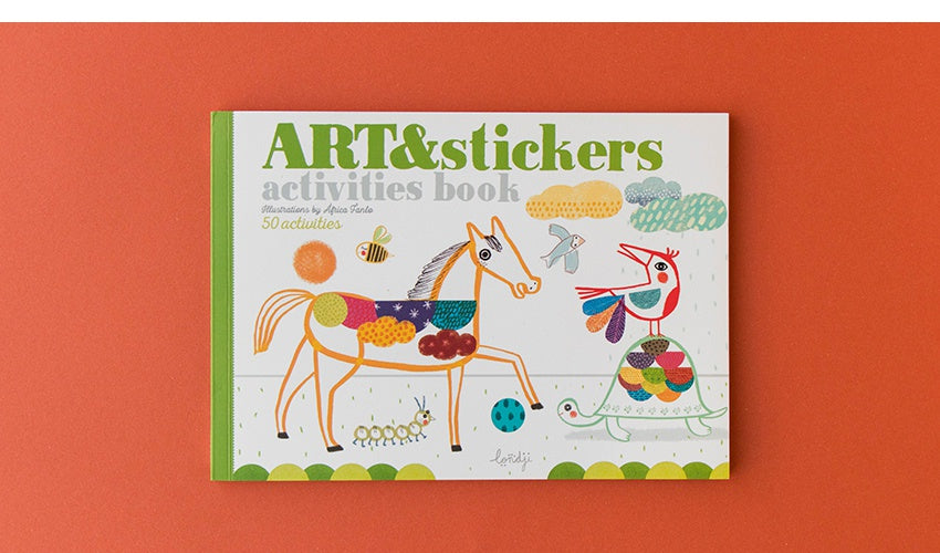Art and Stickers Activities Book Paper Tiger