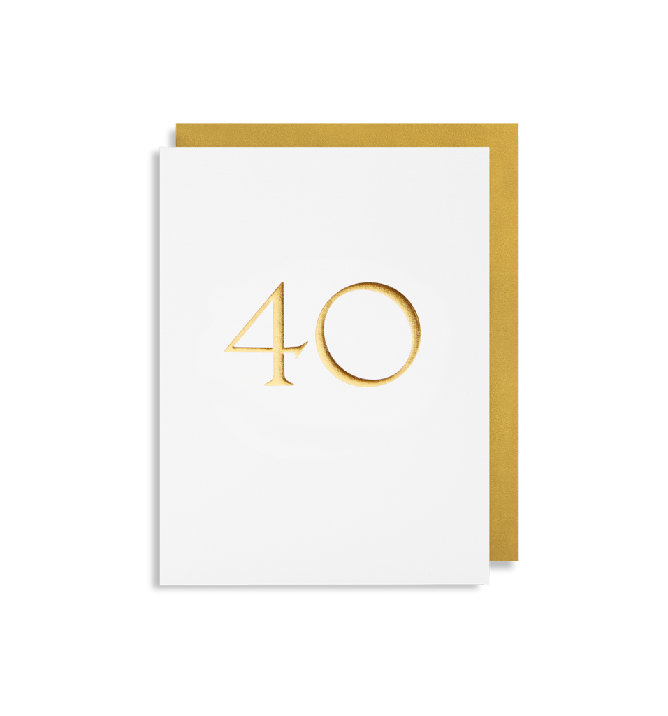 Age 40 Trafalgar Milestone Mini Card