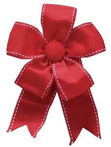 Ribbon Bow - Red Grosgrain