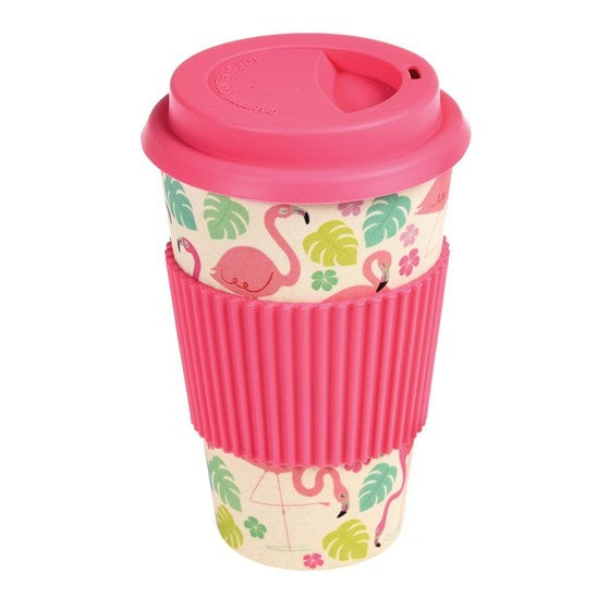 Flamingo Bay Bamboo Travel Mug