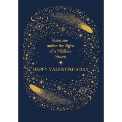Kiss Me Under the Stars Valentine's Day Card