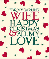 Emma Bridgewater Darling Wife Christmas Card