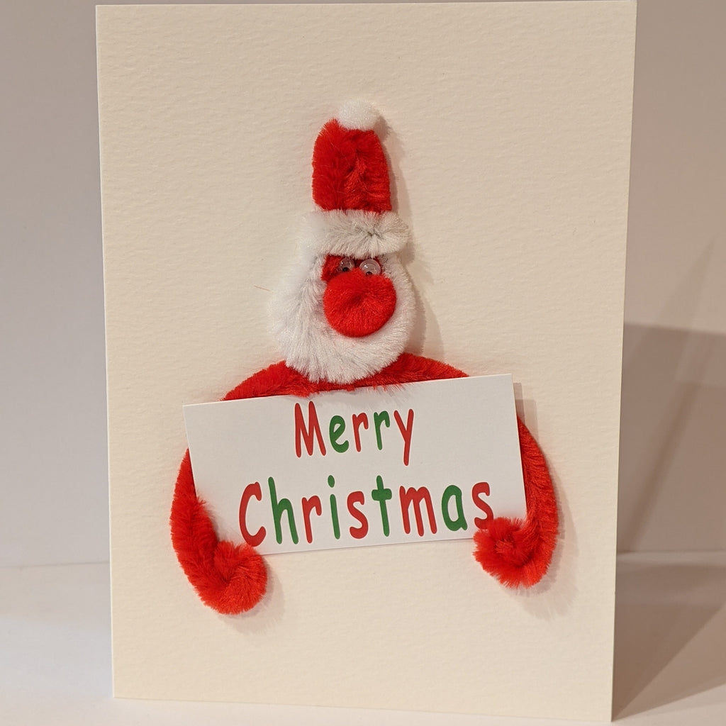 Puffy Santa Christmas Card
