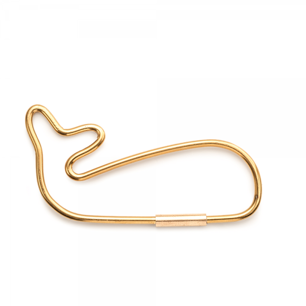 Hello Whale Key Ring
