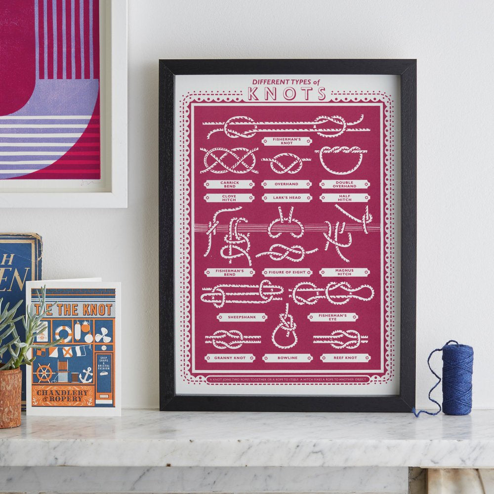 Different Types of Knots A3 Print