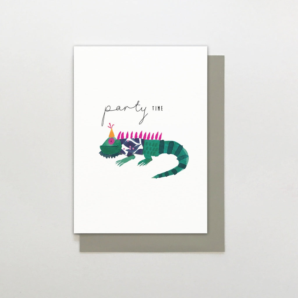 Party Time Lizard Card