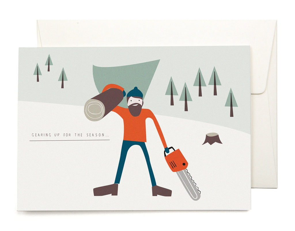 Lumberjack Christmas Card