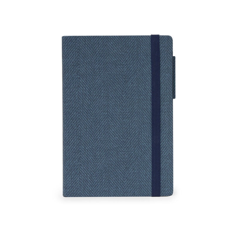 Medium Weekly Diary 2021 Blue Tweed