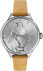 Tintin Watch - Tintin in Steel and Camel