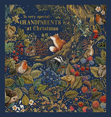 To Special Grandparents Woodland Creatures Christmas Card