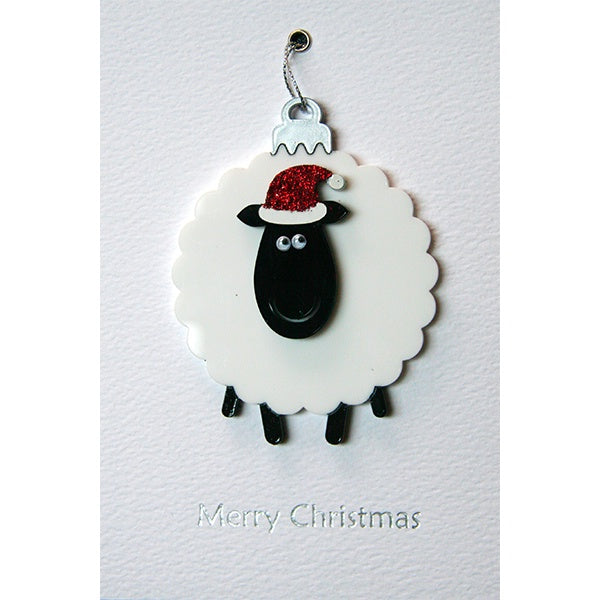 Sheep Bauble Christmas Card