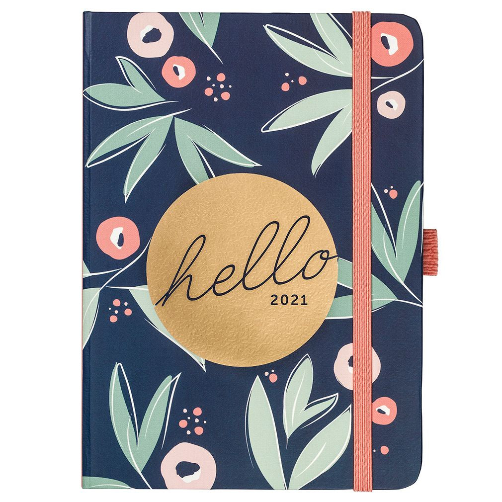 Busy B A6 To Do Diary 2021 Floral