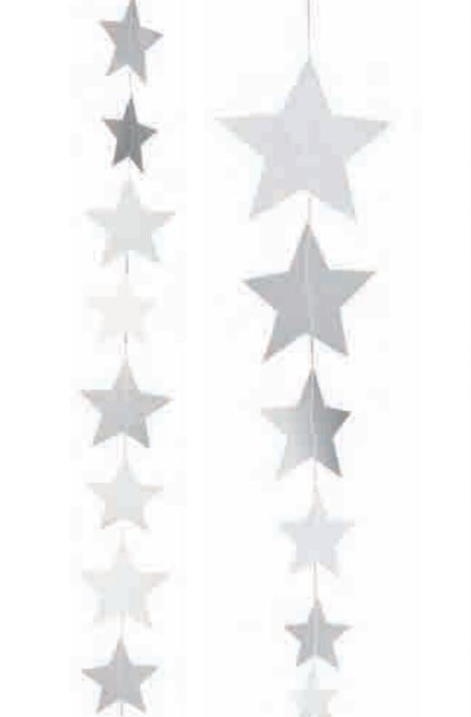 Christmas Paper Chain of Stars 50cm
