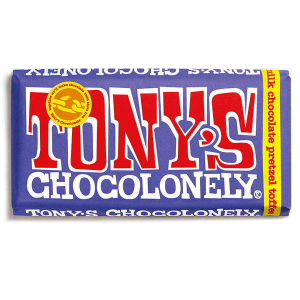 Tony’s Chocolonely Pretzel and Toffee Chocolate Bar