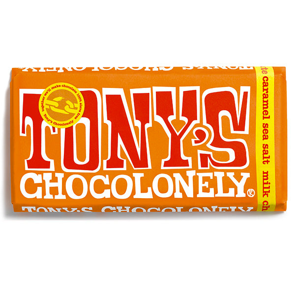 Tony’s Chocolonely Caramel and Sea Salt Chocolate Bar