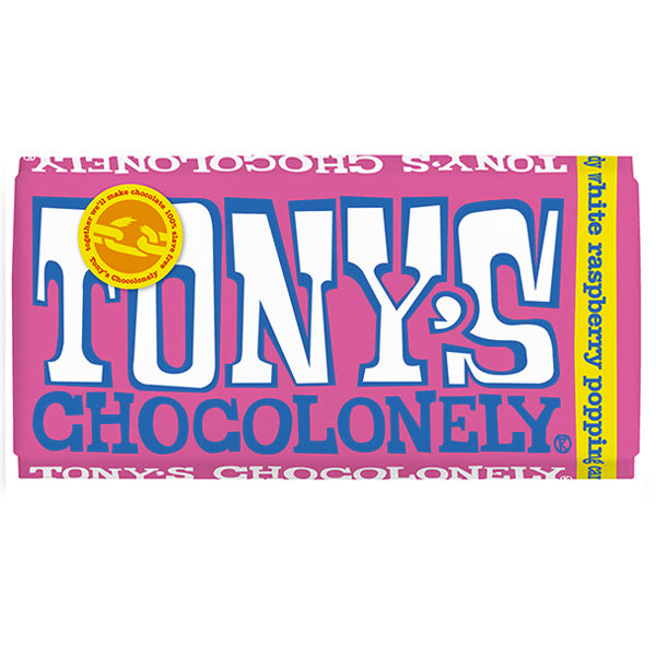 Tony’s Chocolonely White Raspberry Popping Candy