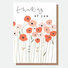 Thinking of you Poppies Card