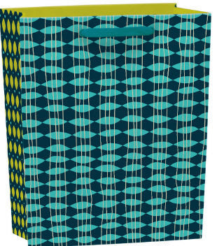 Urban Strands Medium Blue Gift Bag