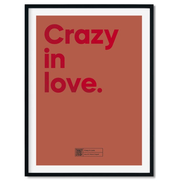 Crazy In Love A3 Foil Print