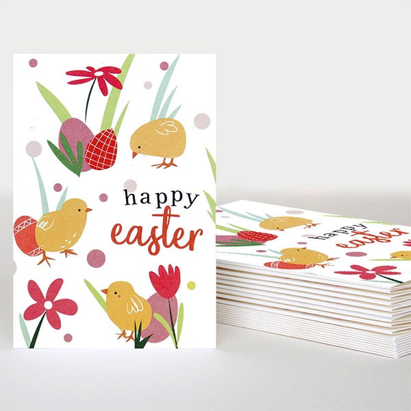 Happy Easter Chicks Pack of Ten Cards