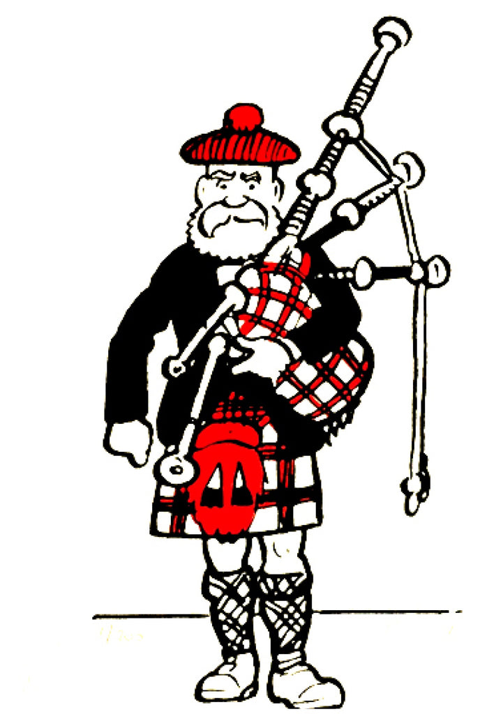 Granpaw Broon Plays The Bagpipes Card