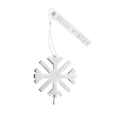 Hello Winter Snowflake Bird Food Ornament