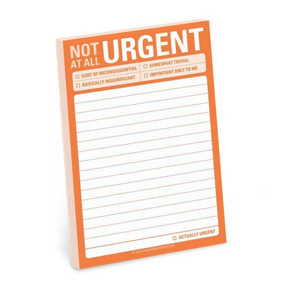 Not At All Urgent Large Sticky Notes