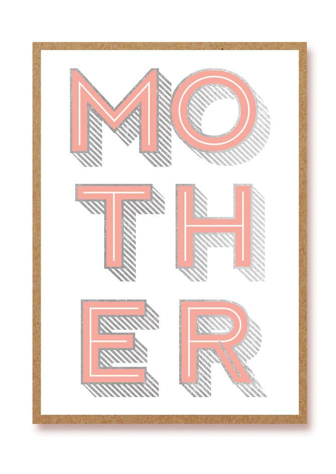 Mother Letterpress Card