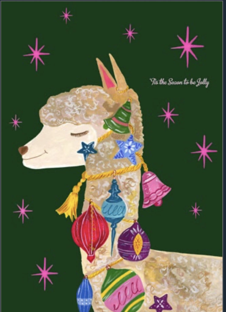 Xmas Alpaca Card