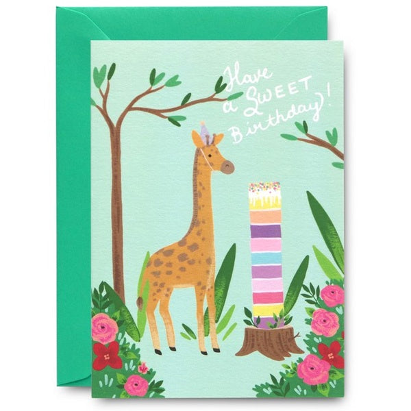 Have A Sweet Birthday Giraffe Card
