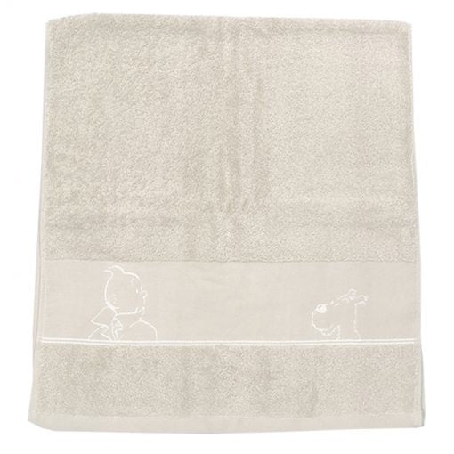 Tintin Shower Sheet Platinum Towel