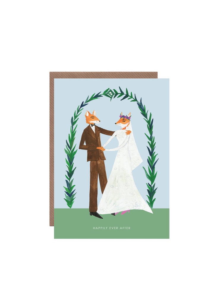 Fox Wedding Arch Card