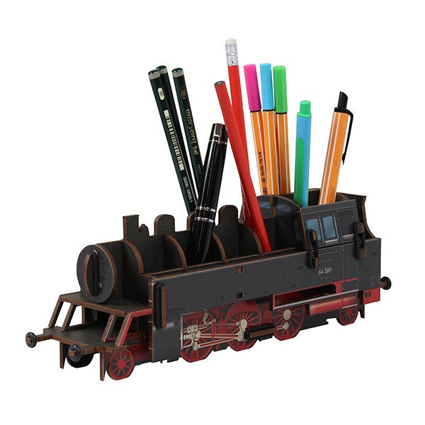 Steam Train Pen Box Black