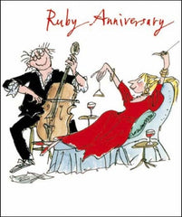 Making Music Quentin Blake Ruby Anniversary Card