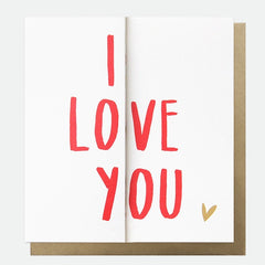 I Love You Fold Out Valentine’s Day Card